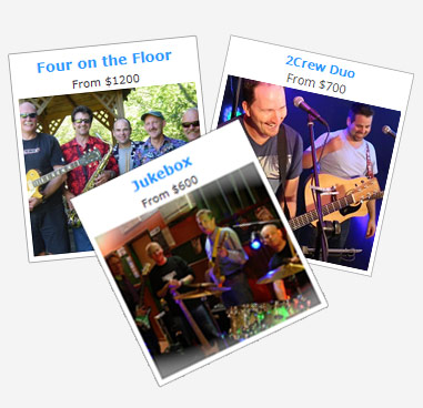 Get a free quote for a wedding band or cover band in New Zealand